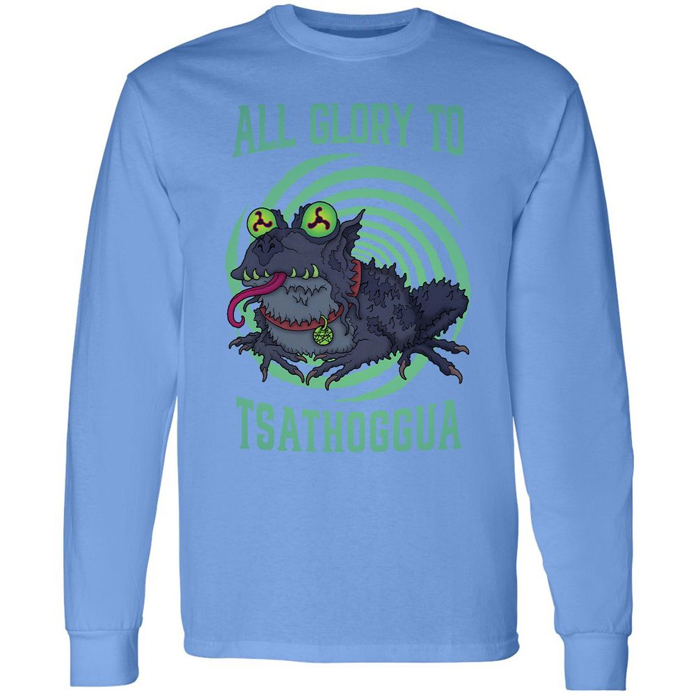 Long Sleeve T-Shirt - QCMKMJSY - Carolina Blue - 12