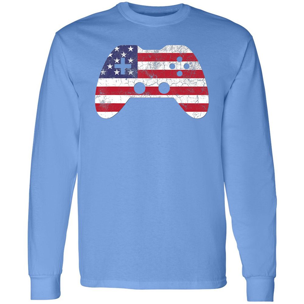 Long Sleeve T-Shirt - E6V3TYSQ - Carolina Blue - 12