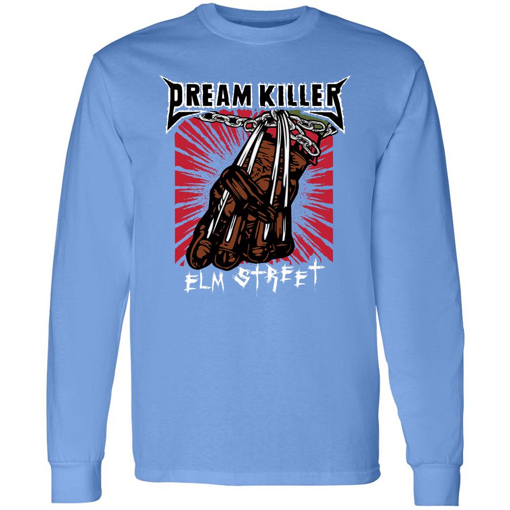 Long Sleeve T-Shirt - E3JVF9M6 - Carolina Blue - 12