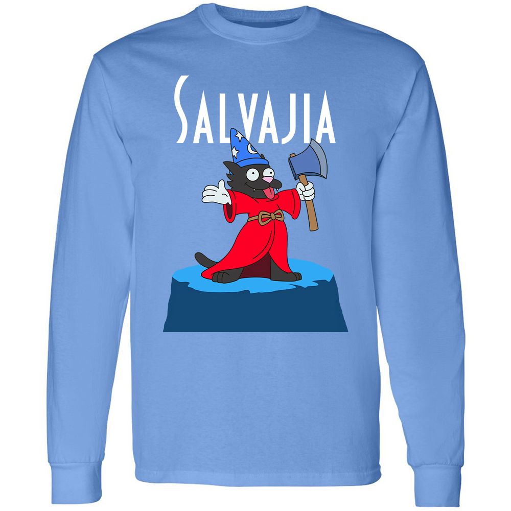 Long Sleeve T-Shirt - HQCFGY7C - Carolina Blue - 12