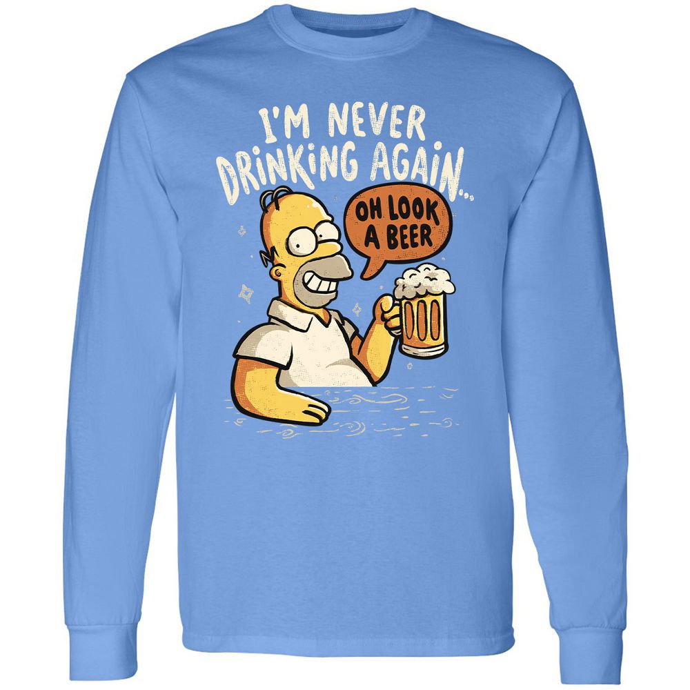 Long Sleeve T-Shirt - W6GZWQNB - Carolina Blue - 12