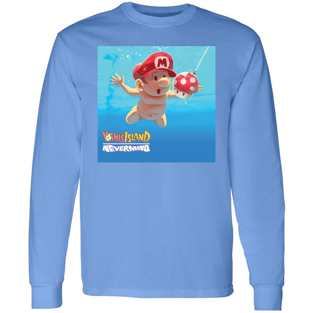 Long Sleeve T-Shirt - AZSKKE81 - Carolina Blue - 12