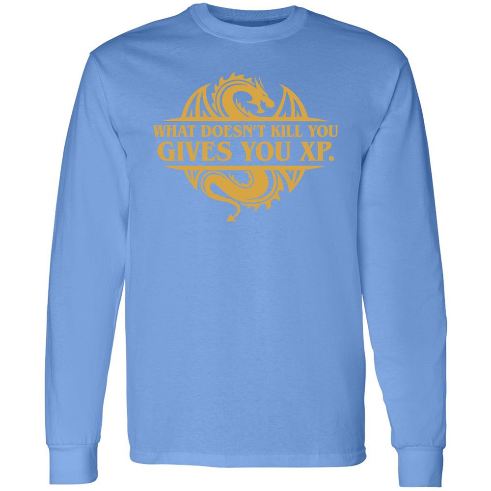 Long Sleeve T-Shirt - U6WVCS9F - Carolina Blue - 12