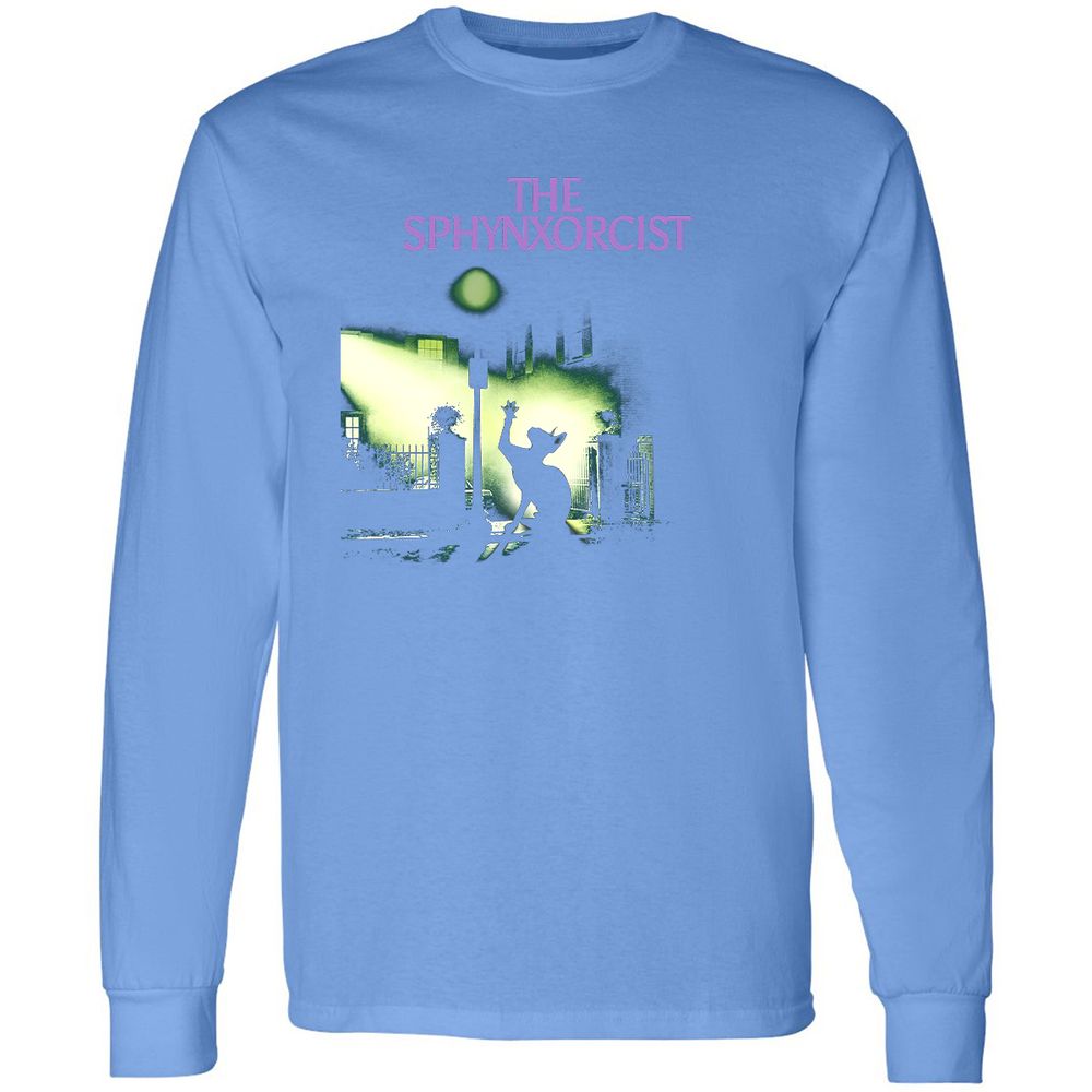 Long Sleeve T-Shirt - QC7KFZ8Y - Carolina Blue - 12