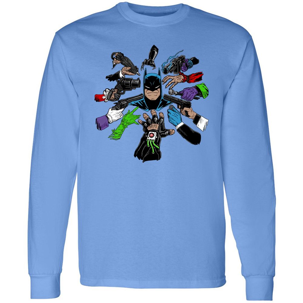 Long Sleeve T-Shirt - HQED41RW - Carolina Blue - 12