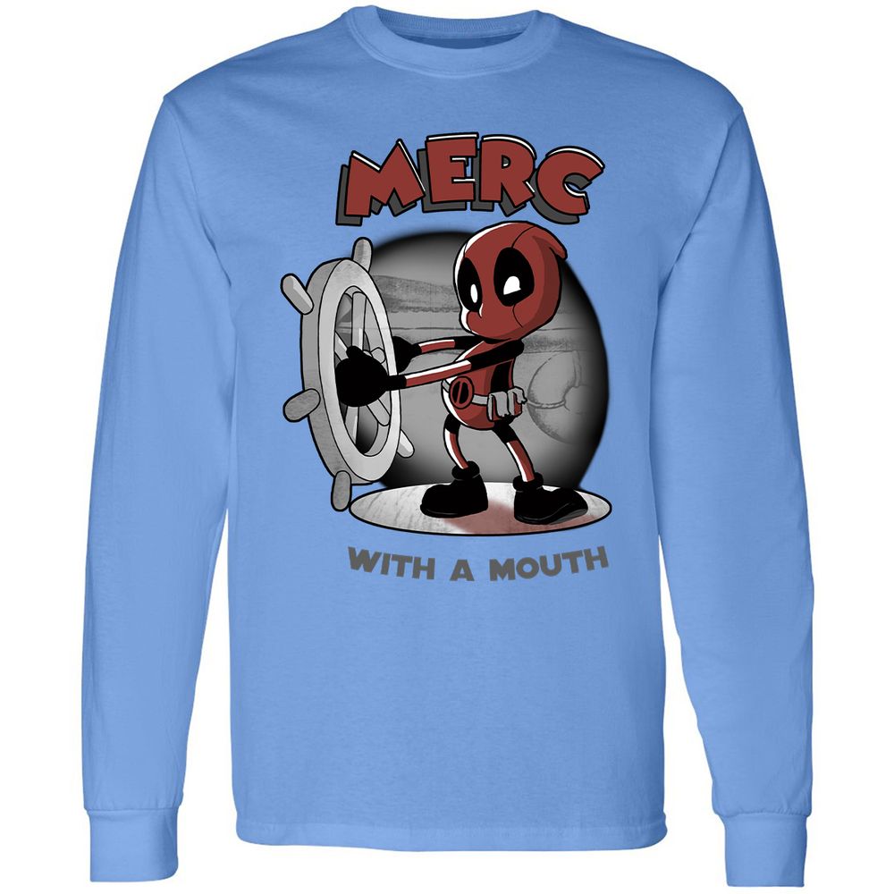 Long Sleeve T-Shirt - B3PL9ZPB - Carolina Blue - 12