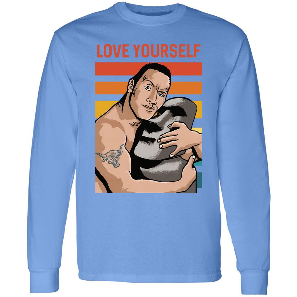 Long Sleeve T-Shirt - CS4YK7NJ - Carolina Blue - 12