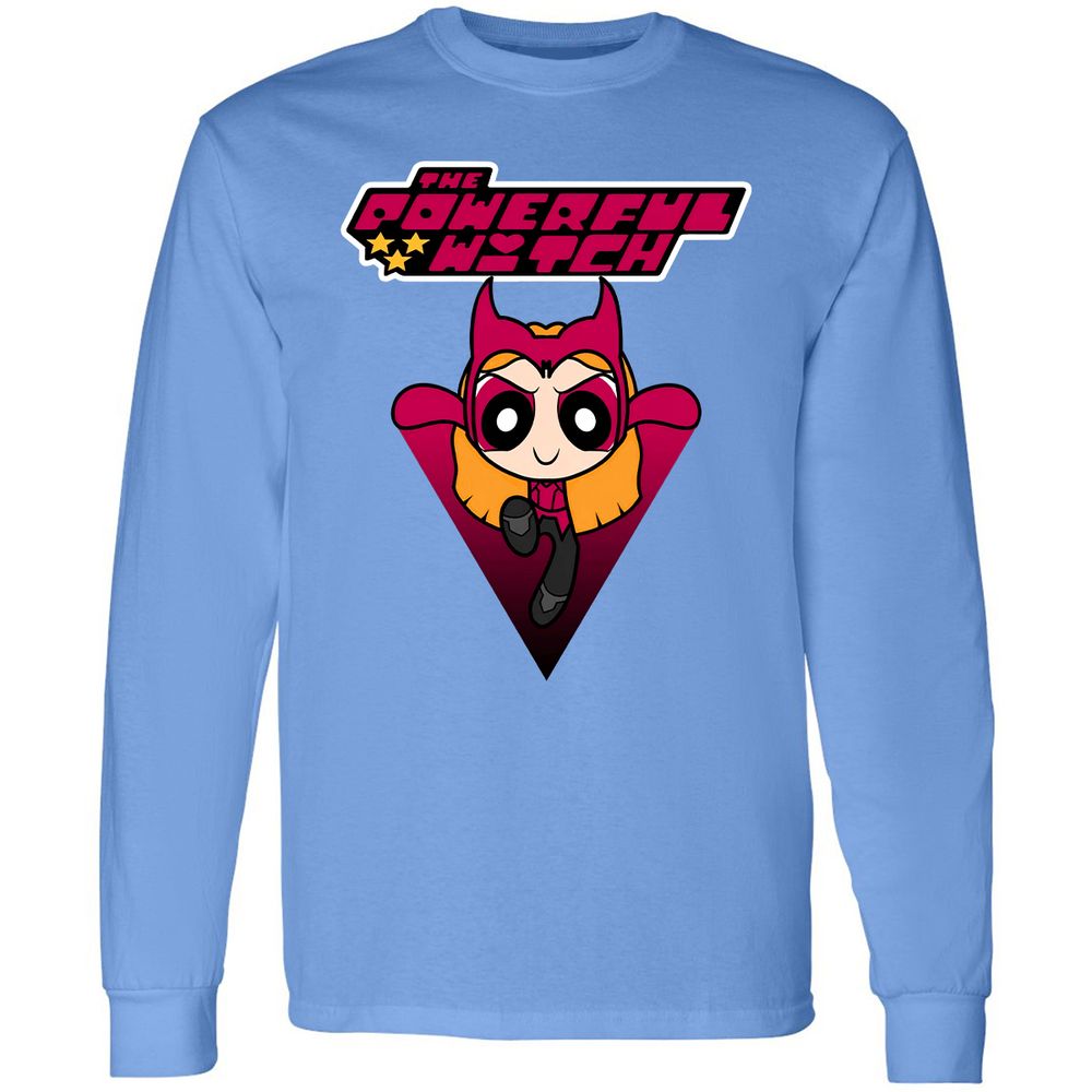 Long Sleeve T-Shirt - QDAWJ9LA - Carolina Blue - 12