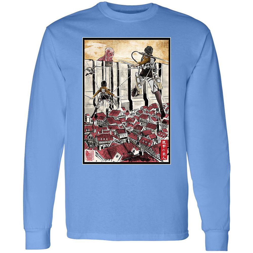 Long Sleeve T-Shirt - TUG6RJ2R - Carolina Blue - 12