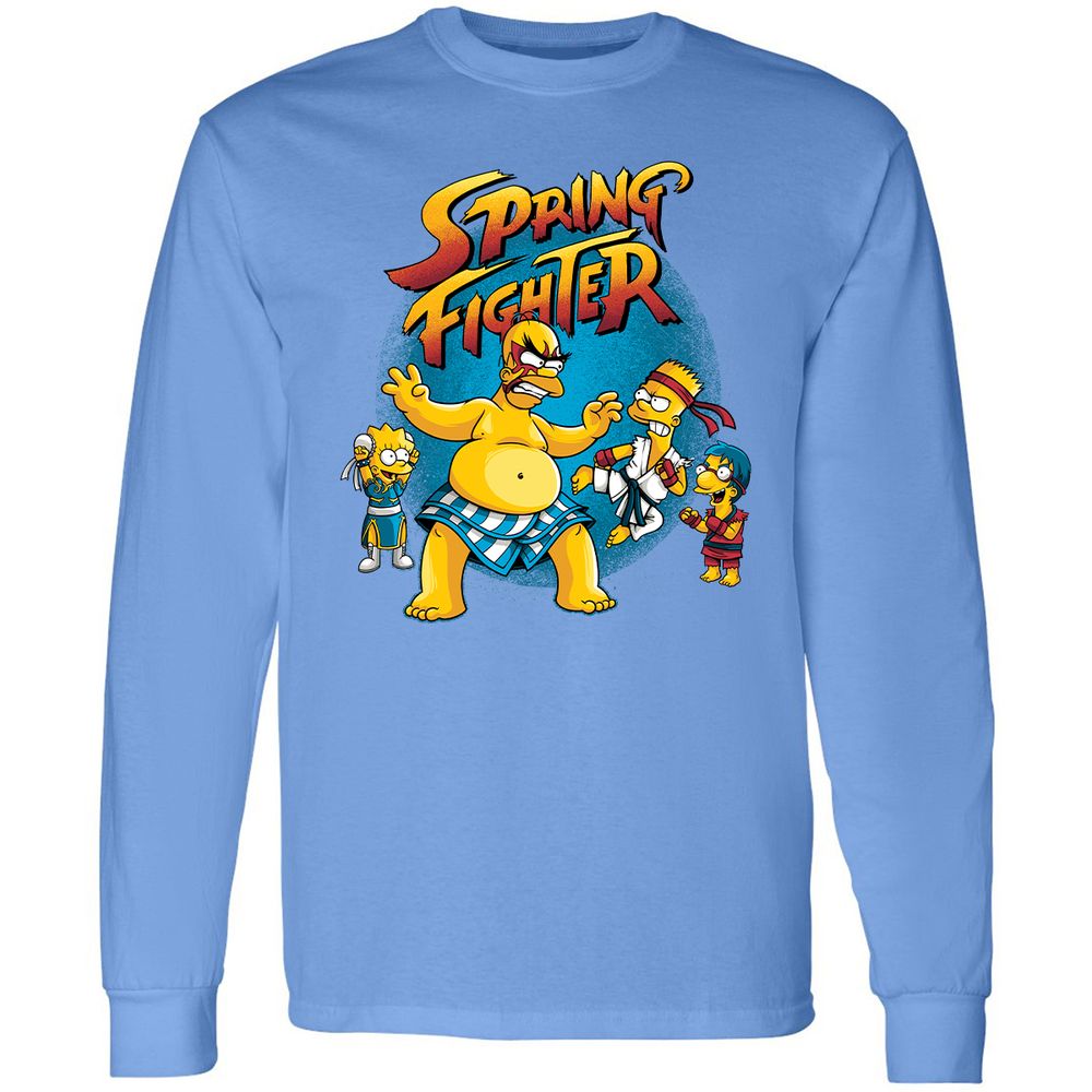 Long Sleeve T-Shirt - LXHBHMV4 - Carolina Blue - 12