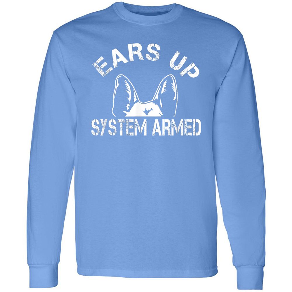 Long Sleeve T-Shirt - ZQDK4PL4 - Carolina Blue - 12