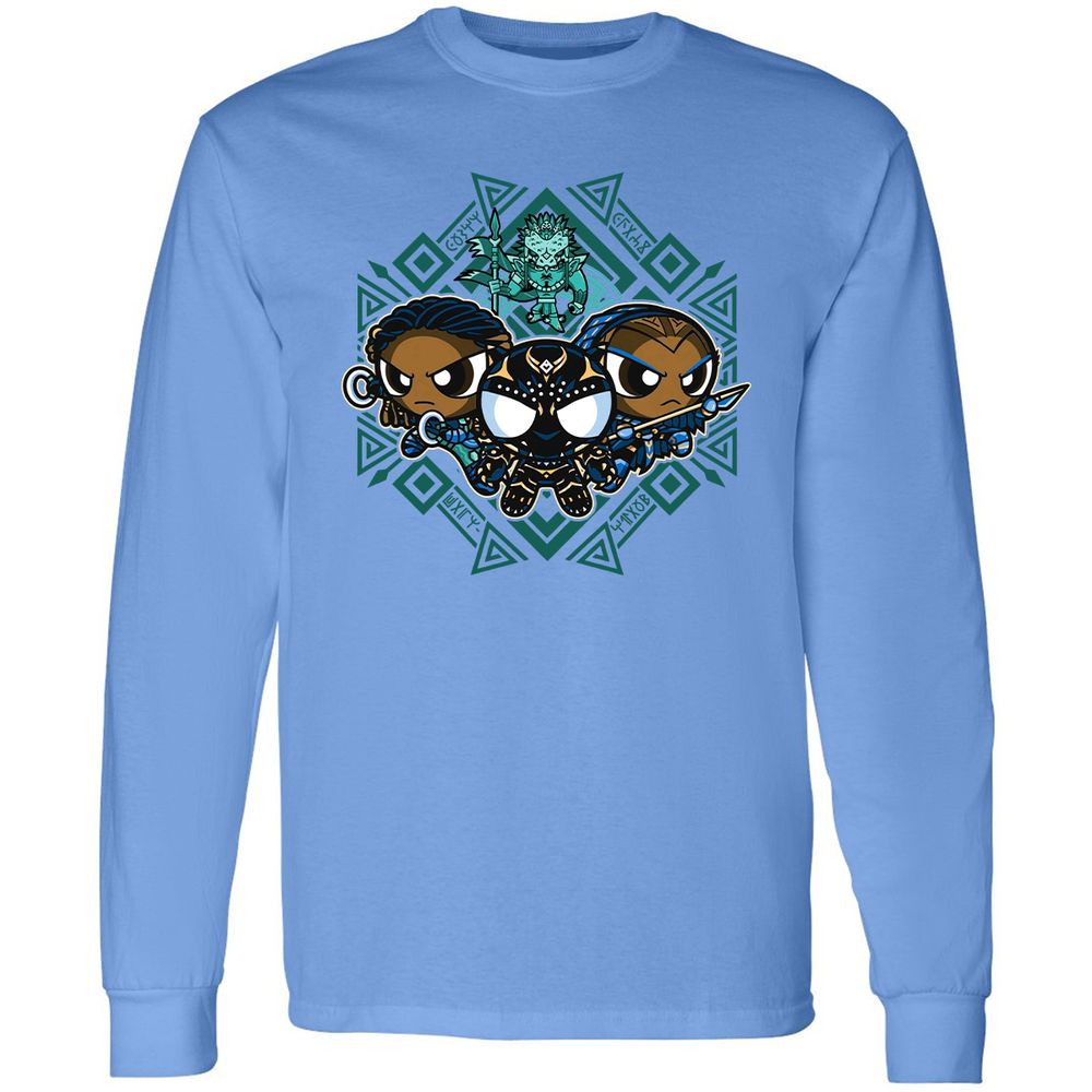 Long Sleeve T-Shirt - H3SNX4D6 - Carolina Blue - 12