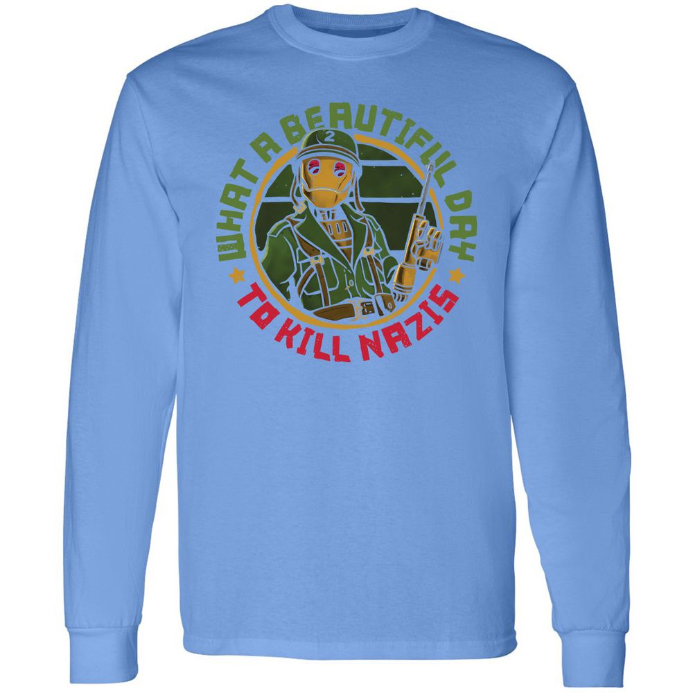 Long Sleeve T-Shirt - BHNA1P4Q - Carolina Blue - 12