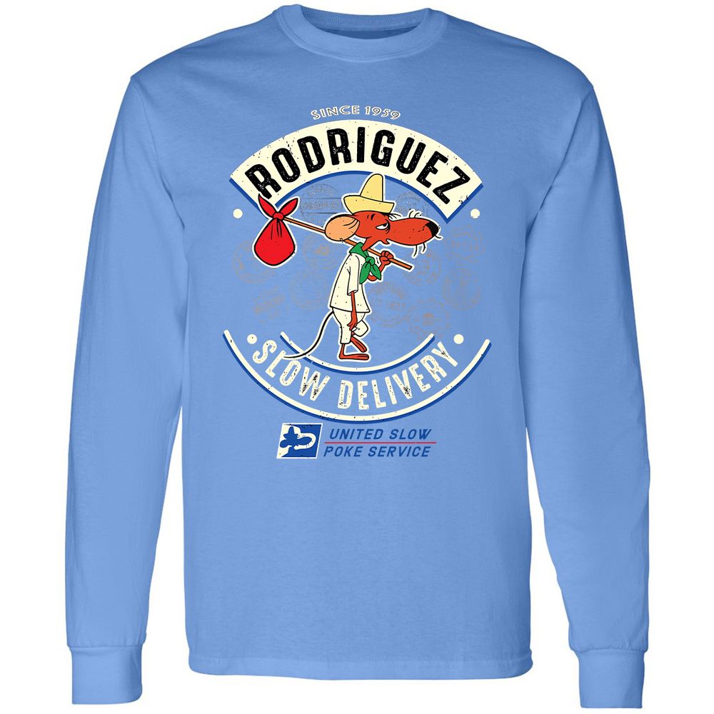 Long Sleeve T-Shirt - CSDZJ8GX - Carolina Blue - 12