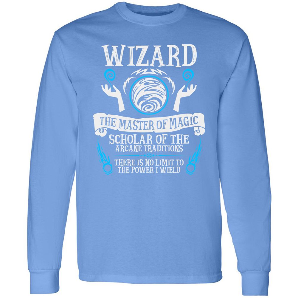 Long Sleeve T-Shirt - ZFJ9JUS2 - Carolina Blue - 12