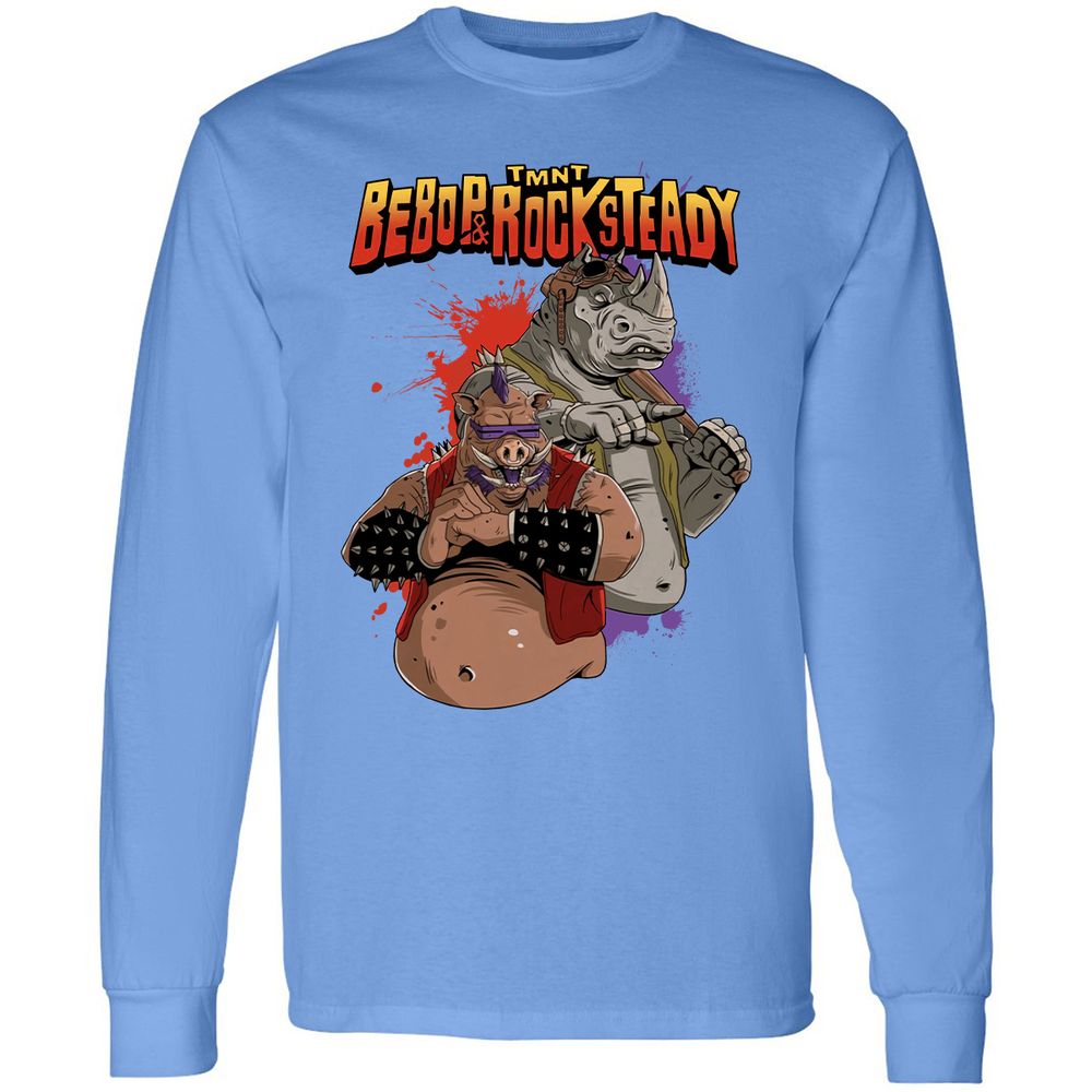 Long Sleeve T-Shirt - VQTGAFCY - Carolina Blue - 12