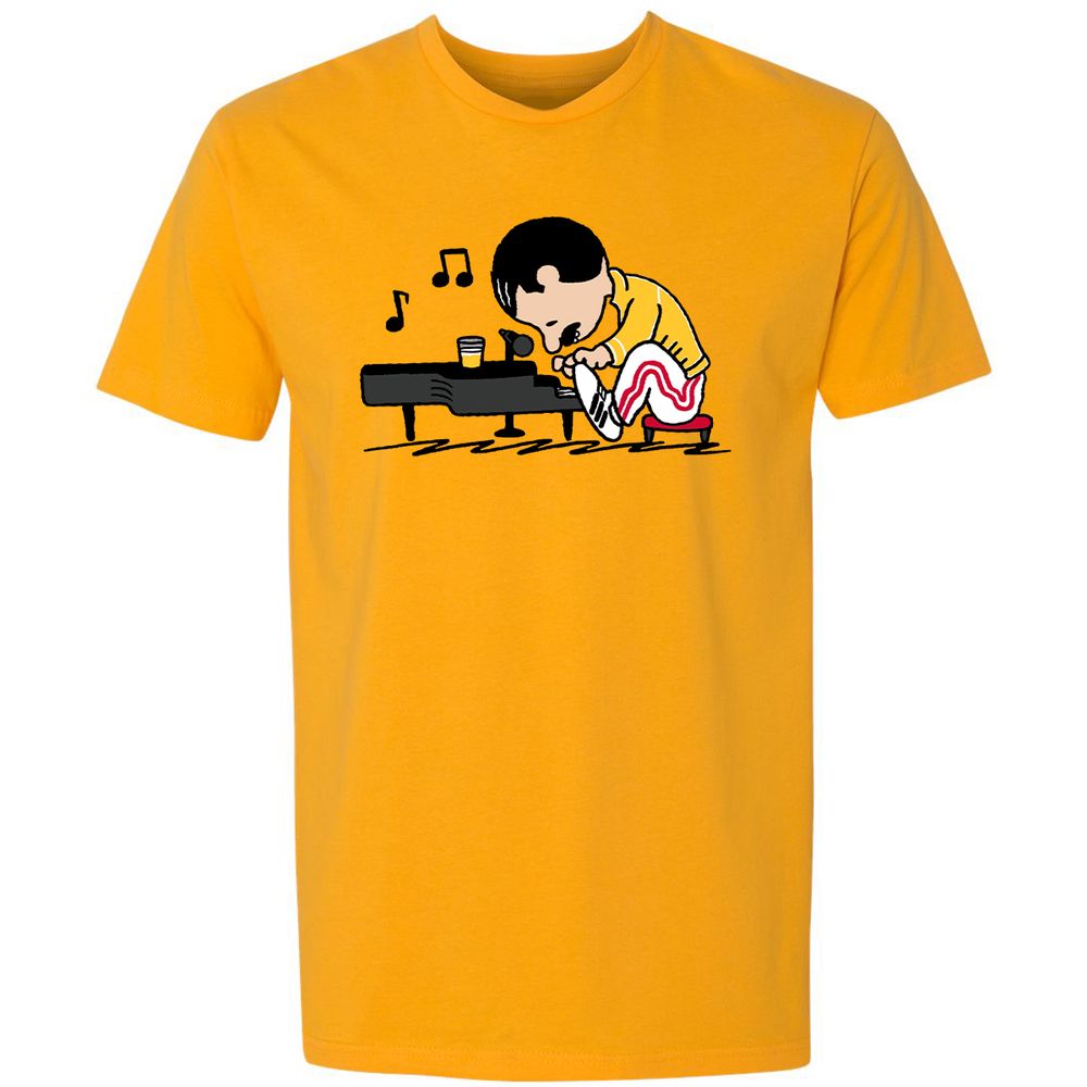 Premium Unisex T-Shirt - F4DMSUVH - Gold - 12