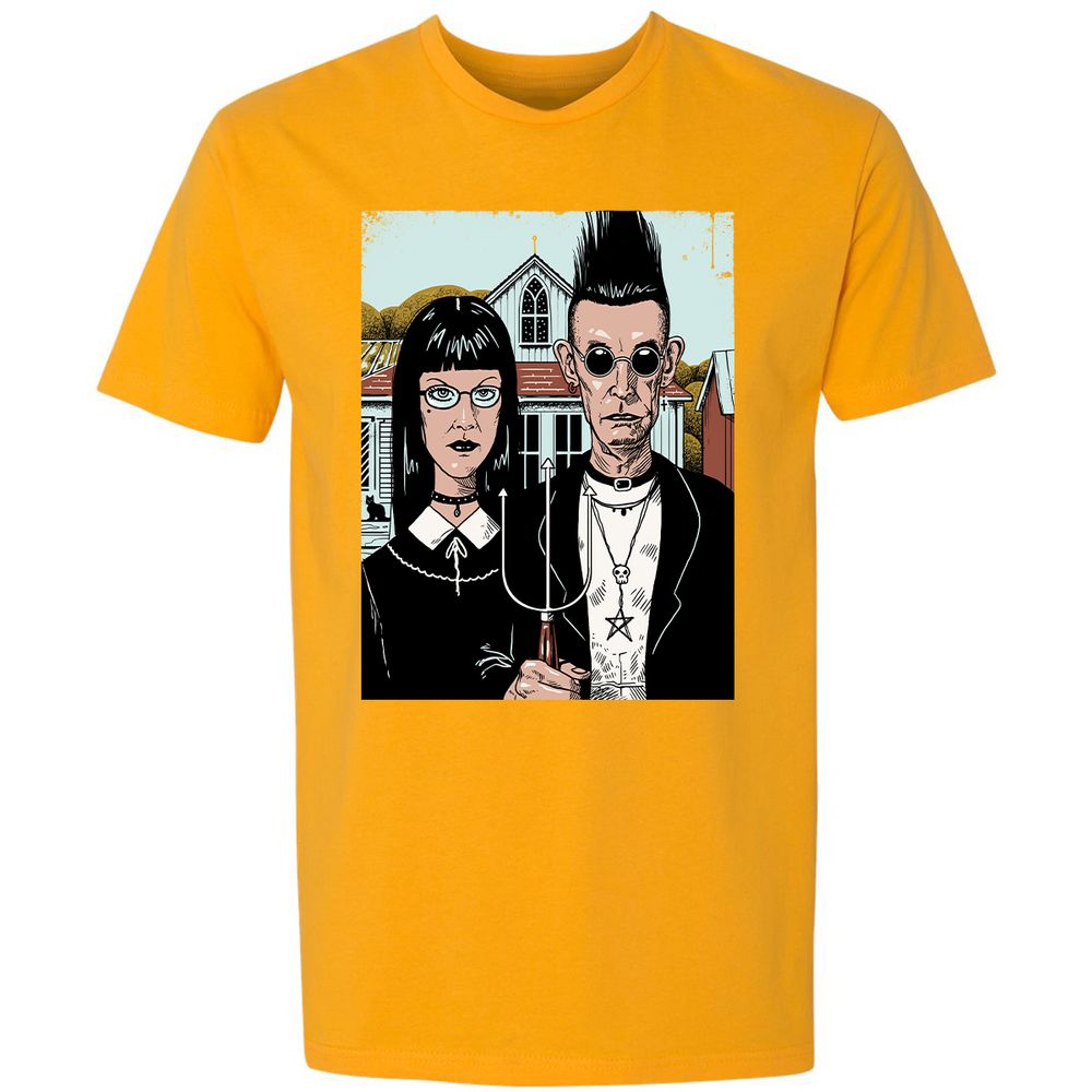 Premium Unisex T-Shirt - 3RYSBWRK - Gold - 12