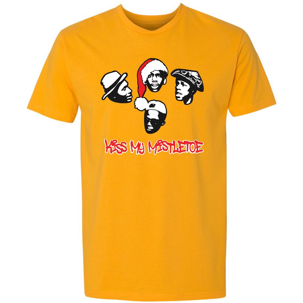 Kiss My Mistletoe Xmas Rap - Gold - 12