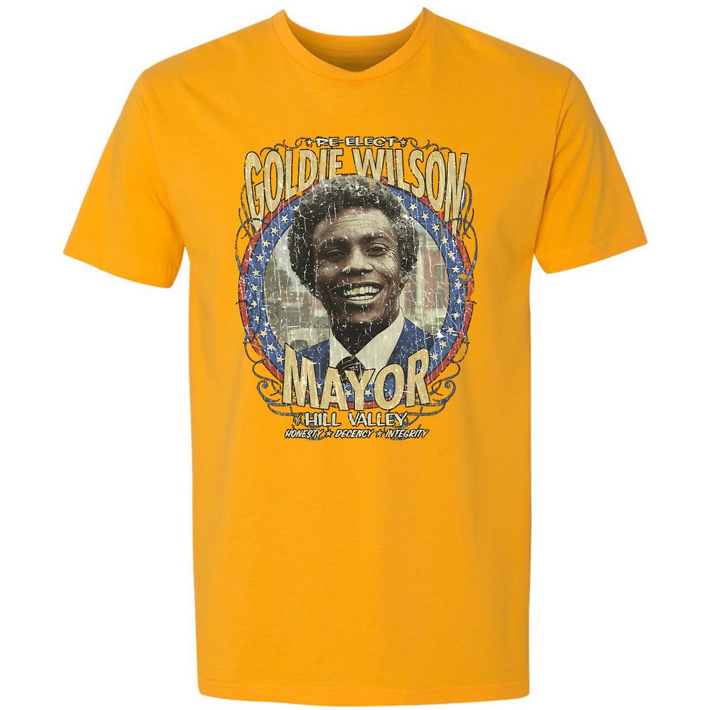 Re-Elect Mayor Goldie Wilson - Gold - 12
