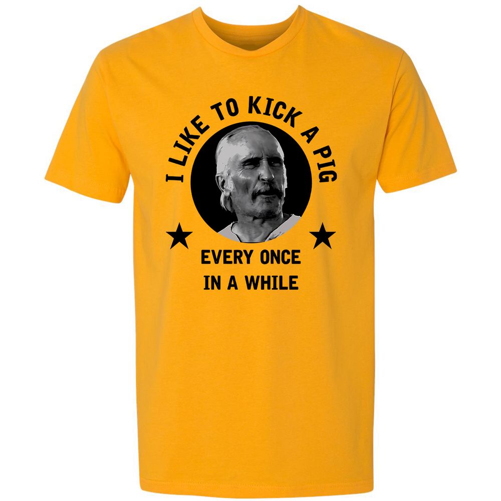 I like to kick a pig - Gold - 12