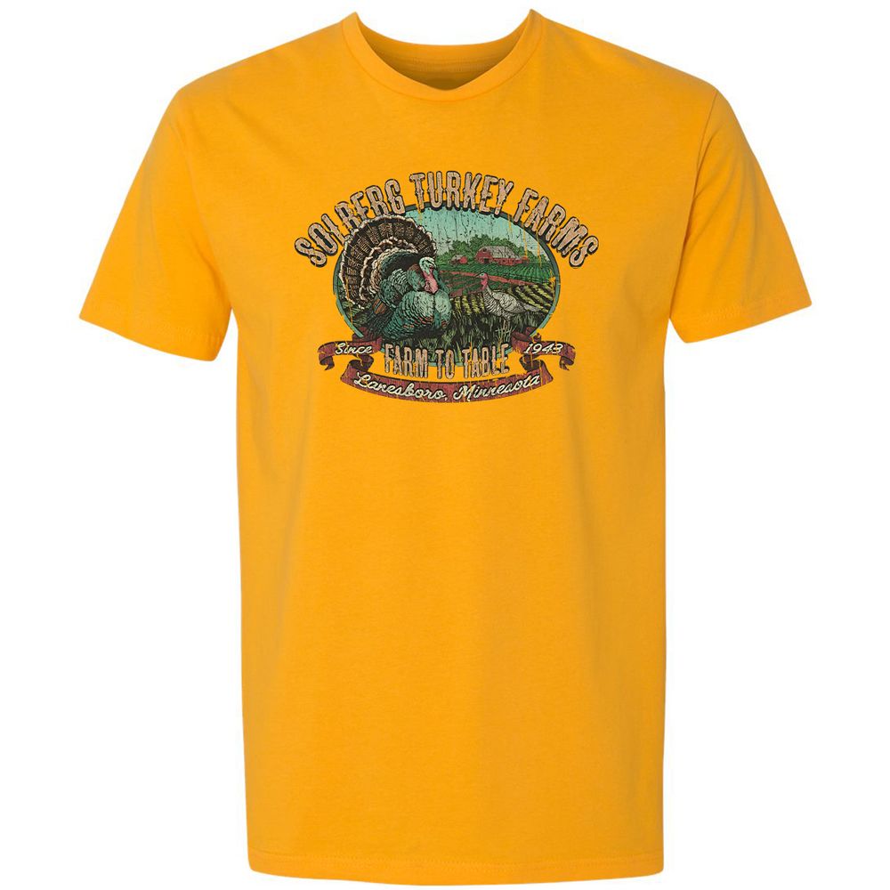 Vintage Turkey Farm Thanksgiving - Gold - 12