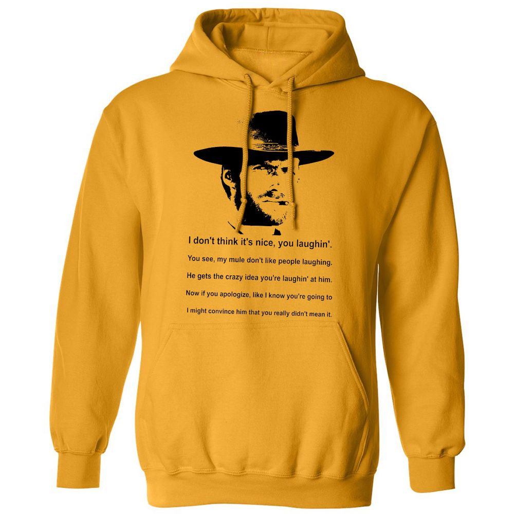 Clint Eastwood Mule Quote - Gold - 12