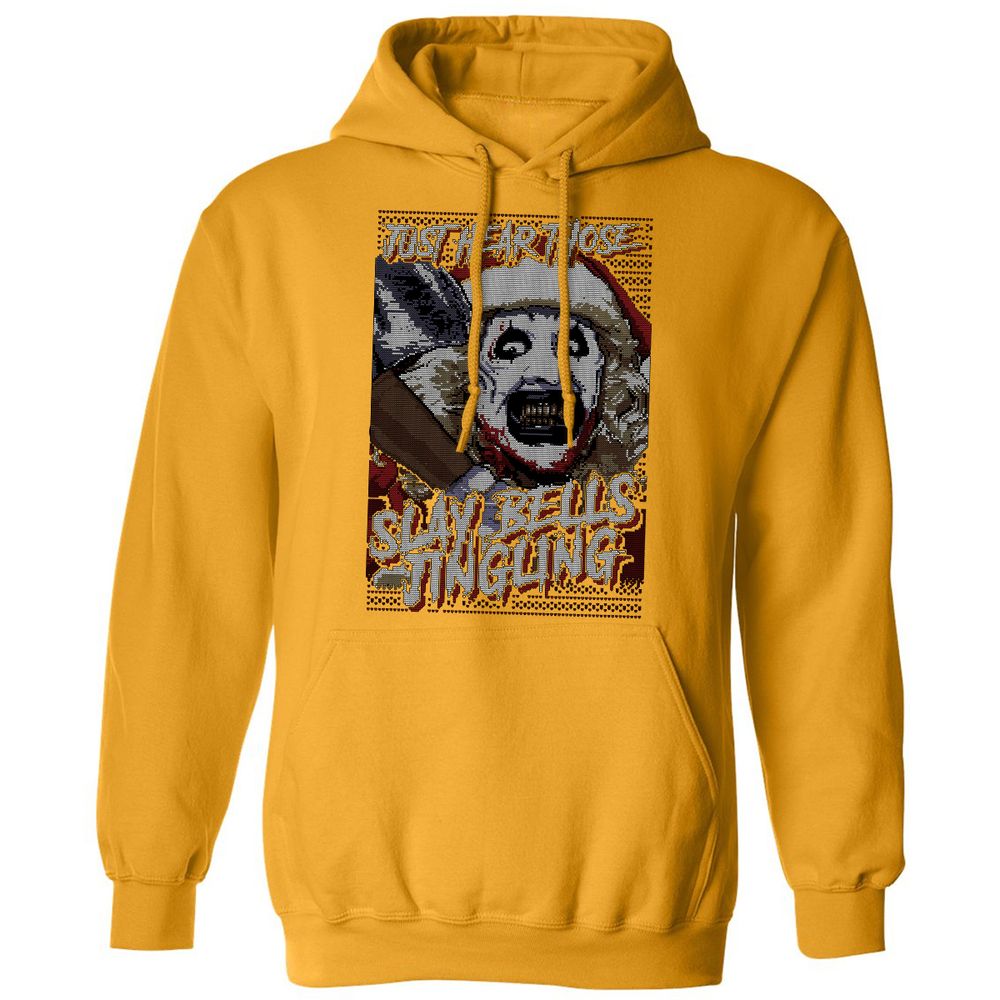 Slay Bells Jingling Classic Unisex Hoodie - Gold - 12