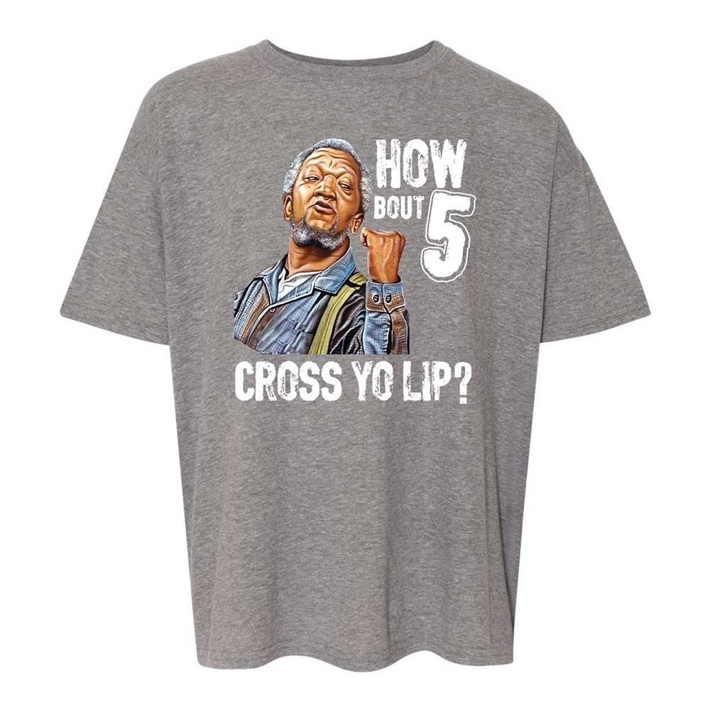 How bout 5 cross yo lip - Graphite Heather - 12