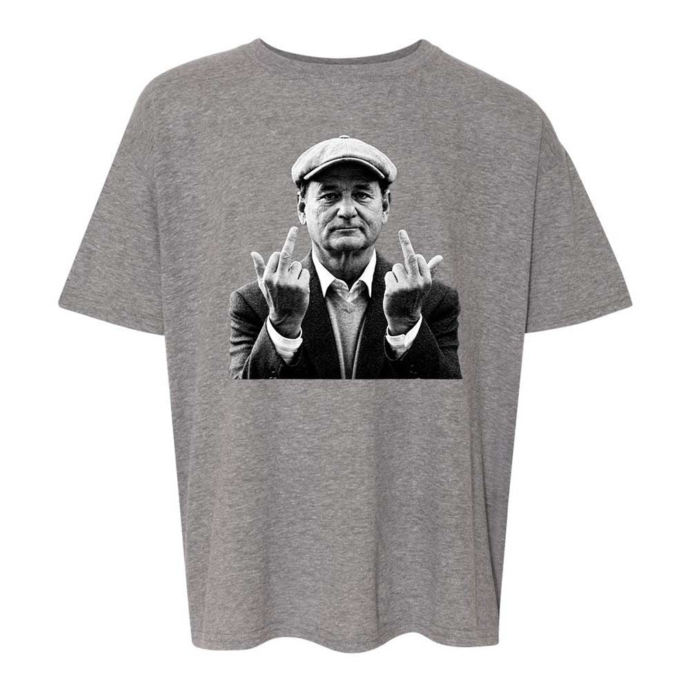 Bill Murray Middle Finger - Graphite Heather - 12