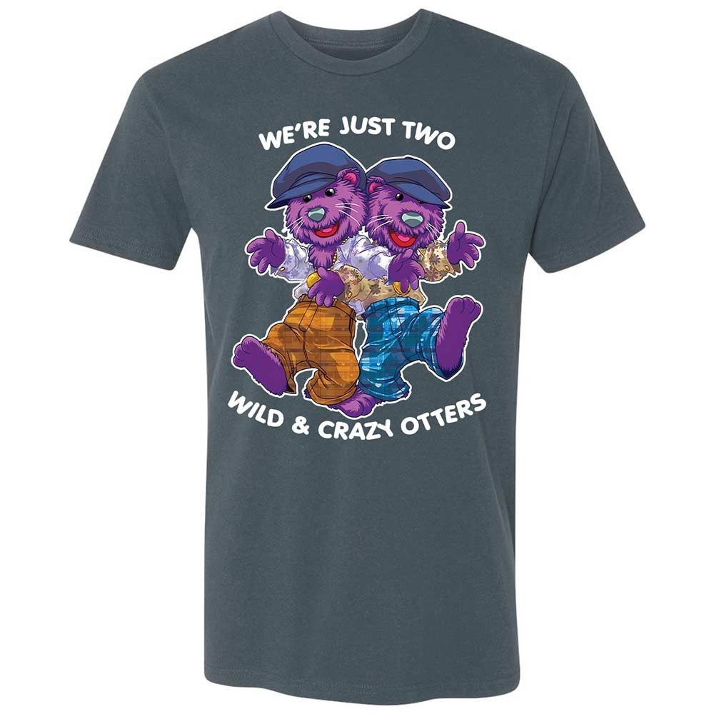 Two wild & crazy otters - Indigo - 12