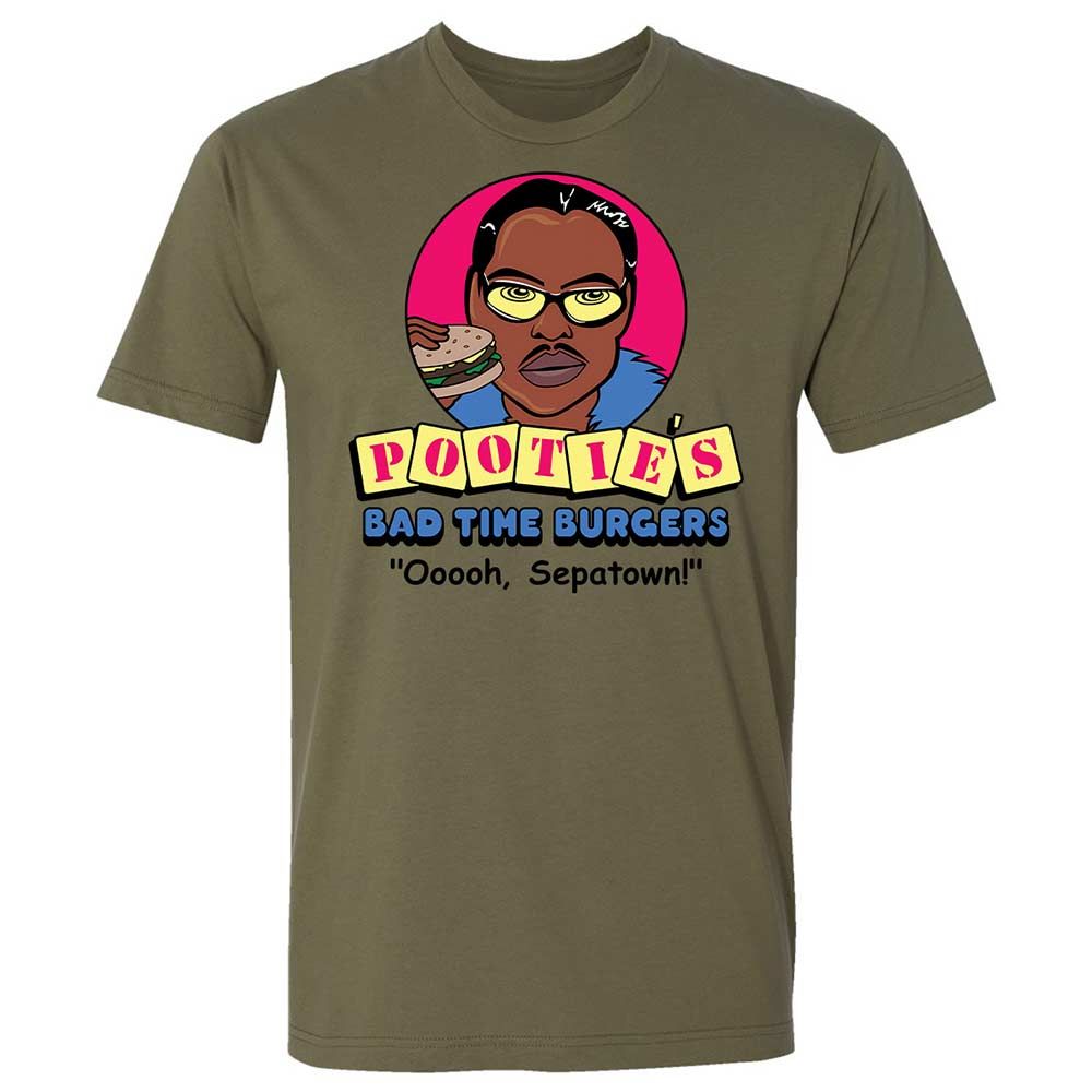 Pootie's Bad Time Burgers - Military Green - 12