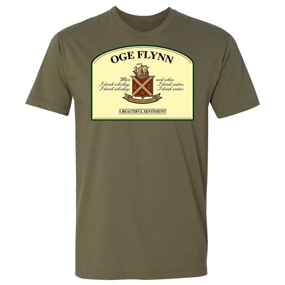 When I drink whiskey, when I drink water - Military Green - 12