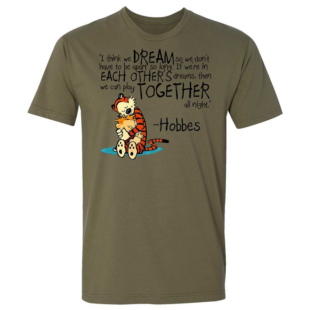 Calvin Hobbes Dreams - Military Green - 12