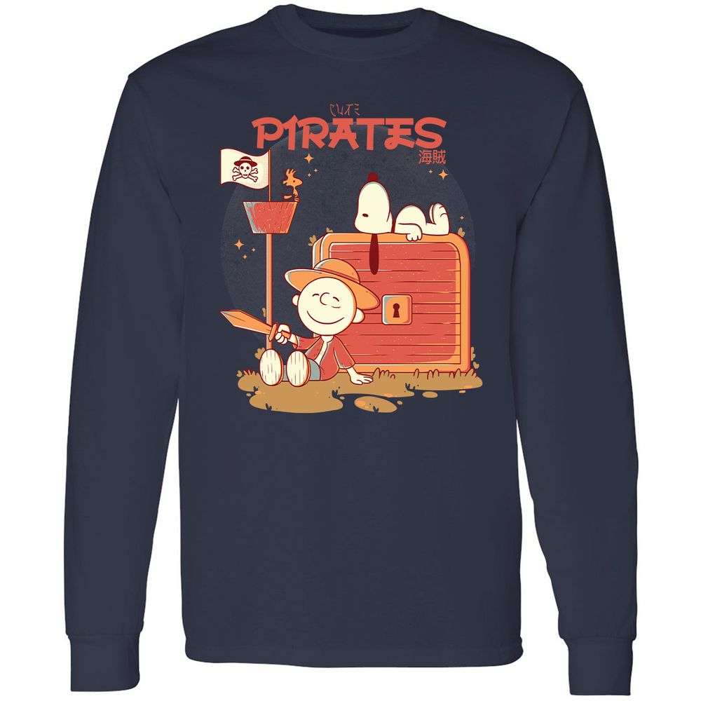 Long Sleeve T-Shirt - RAK7KSPQ - Navy - 12