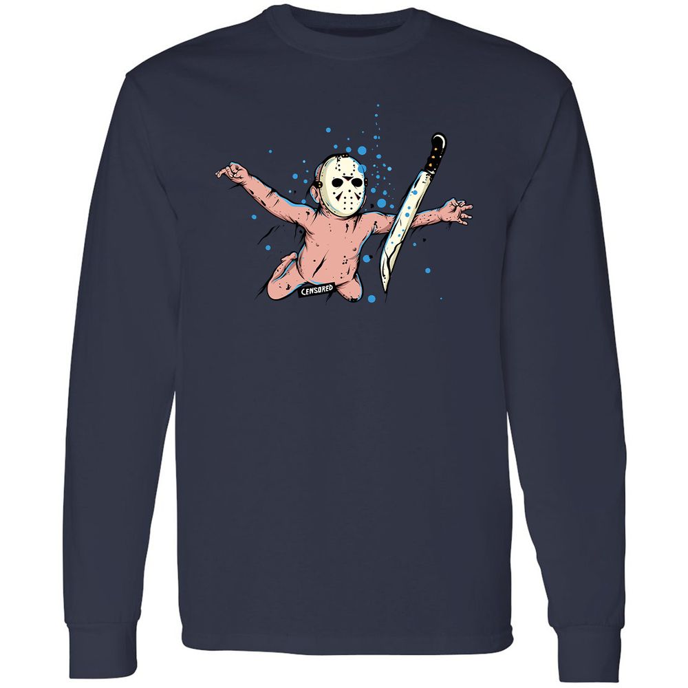 Long Sleeve T-Shirt - W9ME9T98 - Navy - 12