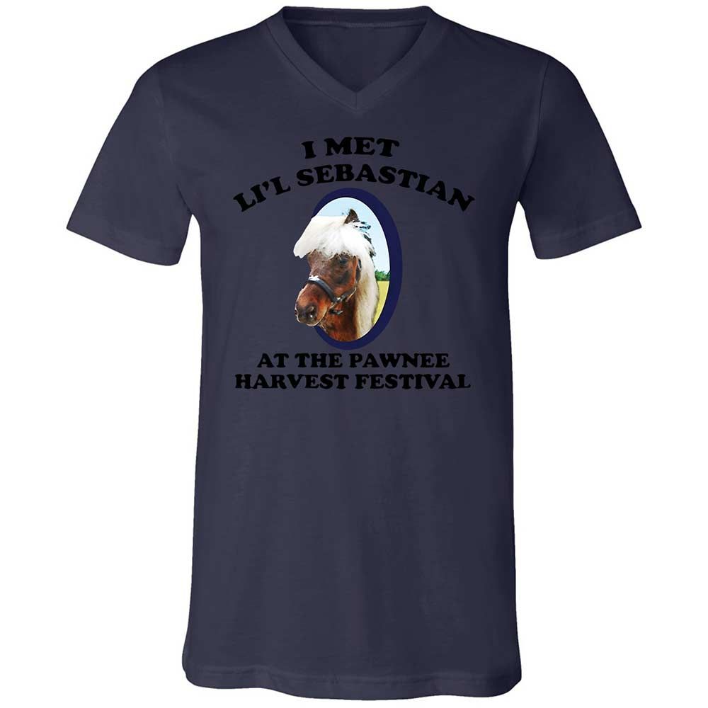 Unisex V-Neck T-Shirt - 8Z1V2HKT - Navy - 12