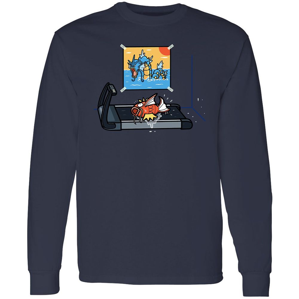 Long Sleeve T-Shirt - TEQMHXXW - Navy - 12