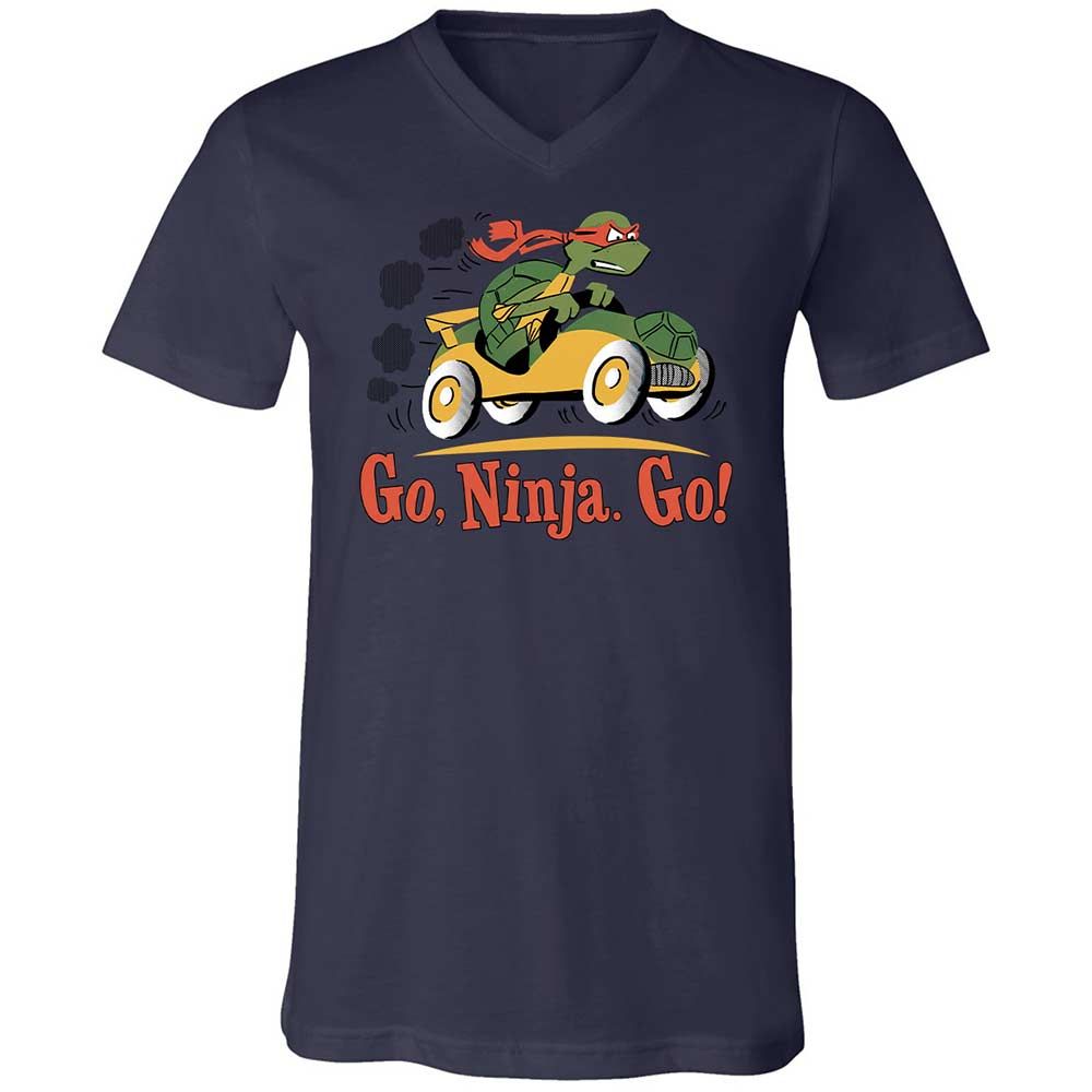 Unisex V-Neck T-Shirt - Z5DSMUE8 - Navy - 12
