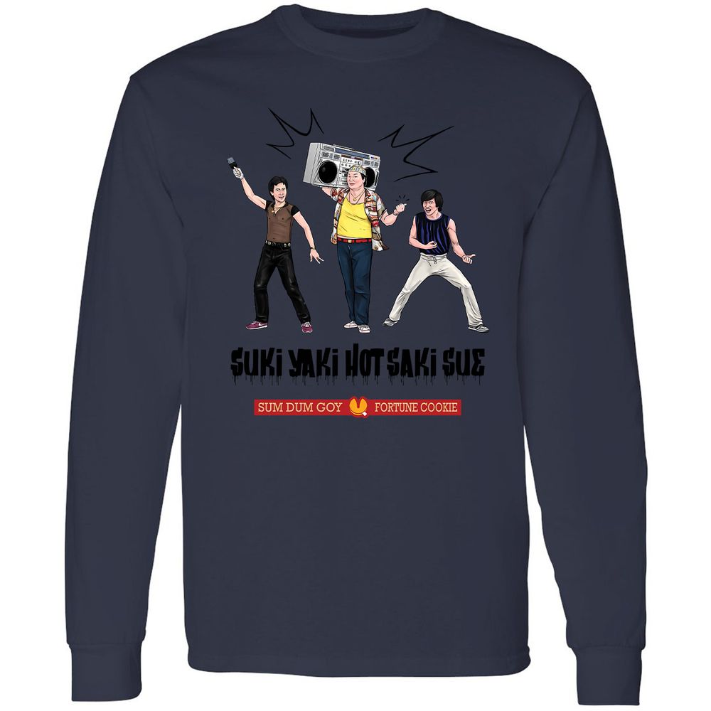 Long Sleeve T-Shirt - B7ABTDC1 - Navy - 12
