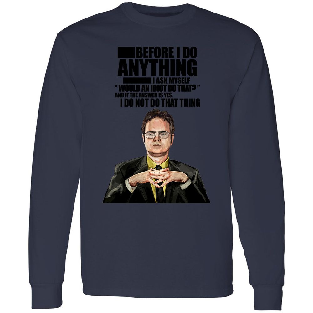 Long Sleeve T-Shirt - LXQ9K539 - Navy - 12