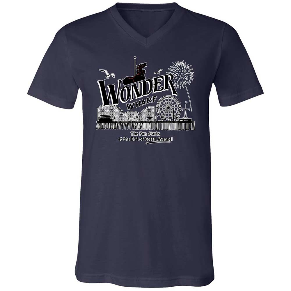 Unisex V-Neck T-Shirt - 9GY81CP5 - Navy - 12