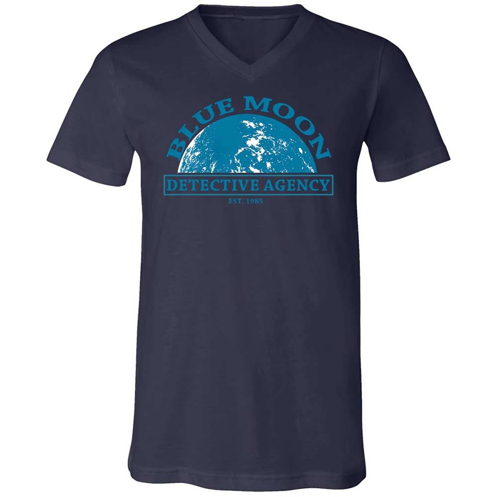 Unisex V-Neck T-Shirt - JHYTSBLG - Navy - 12