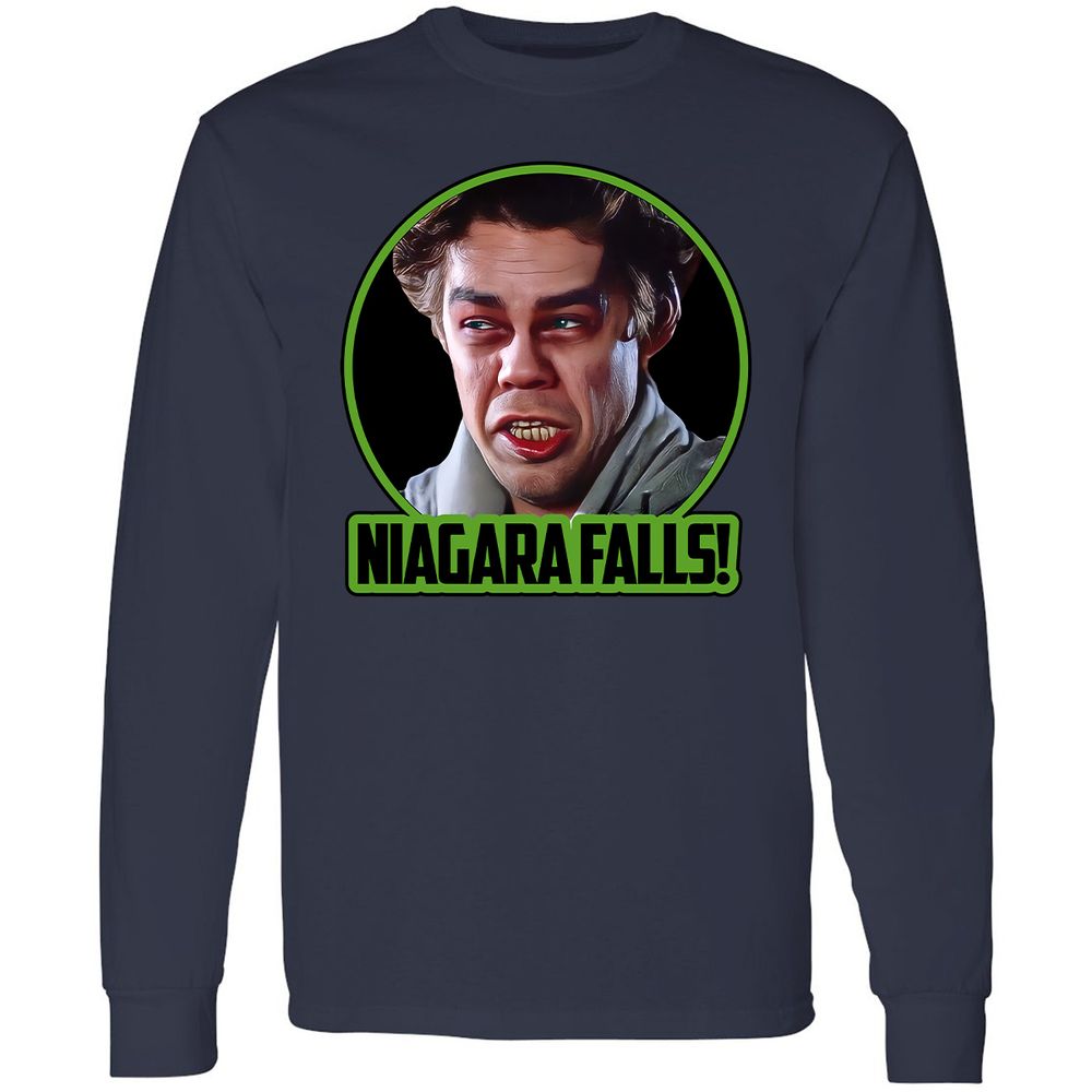 Long Sleeve T-Shirt - HWB9YQ27 - Navy - 12