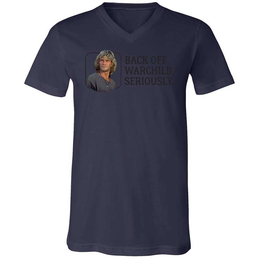 Unisex V-Neck T-Shirt - ZEWKMKDA - Navy - 12