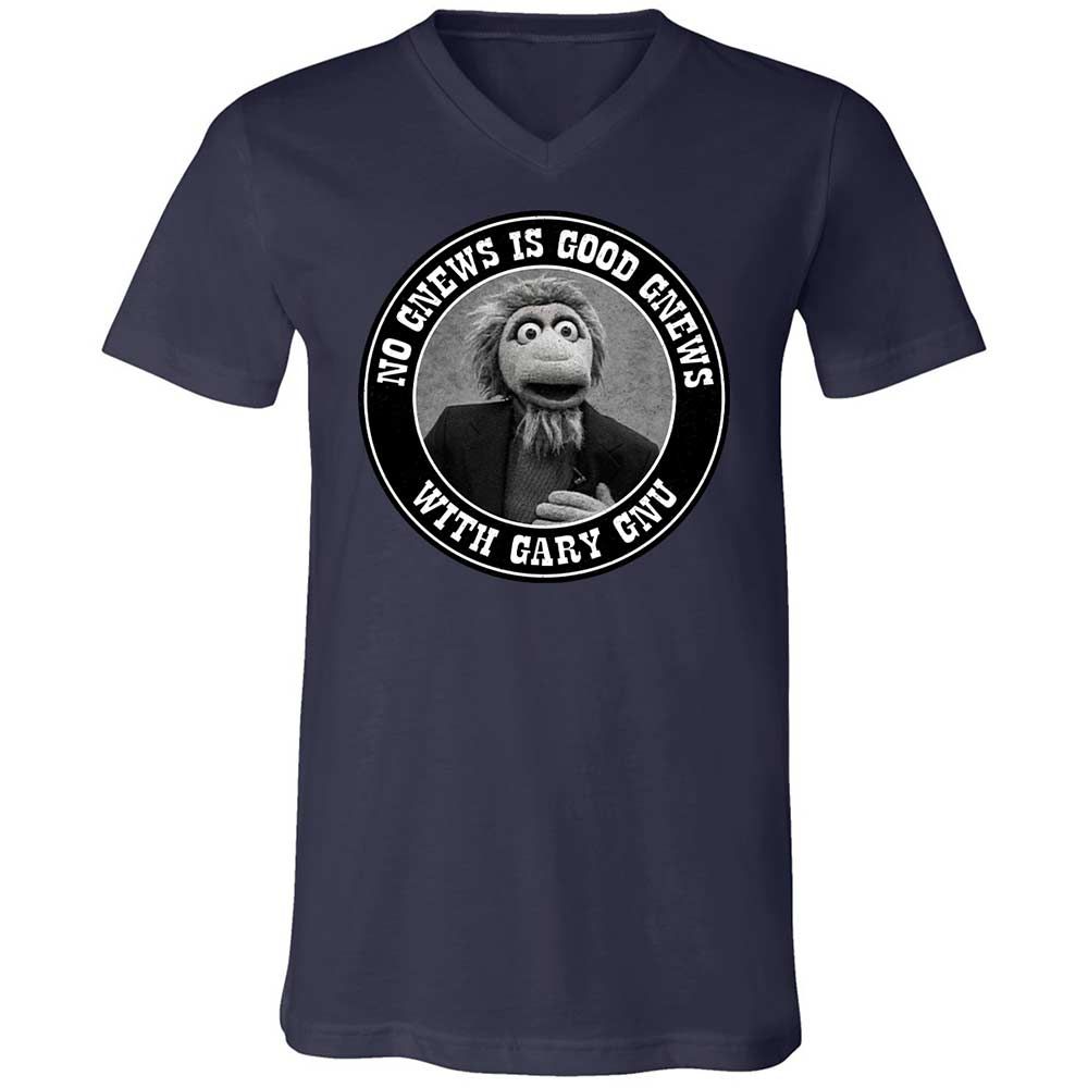 Unisex V-Neck T-Shirt - 2V7PJS9D - Navy - 12