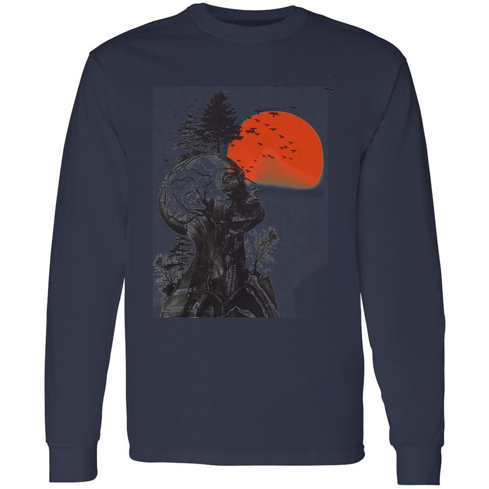 Long Sleeve T-Shirt - AY1LBZCS - Navy - 12