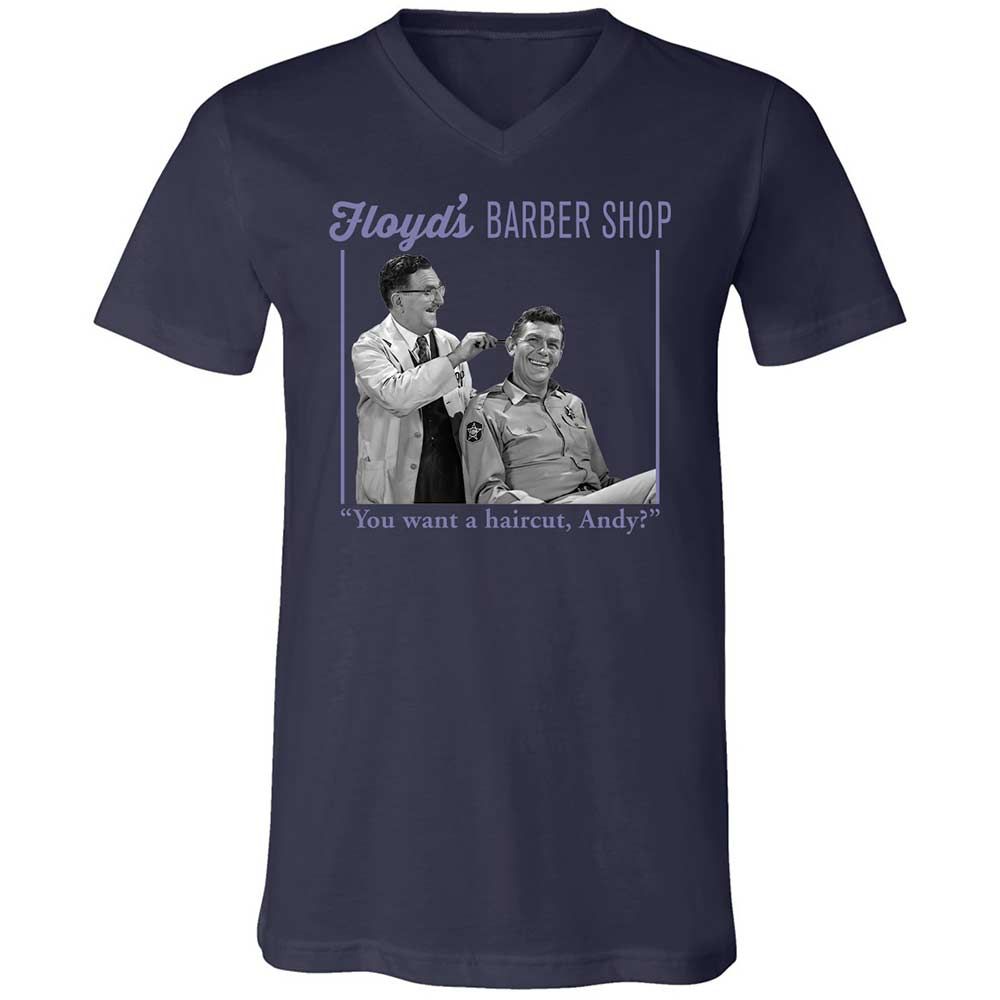 Unisex V-Neck T-Shirt - 7GGXYFWT - Navy - 12