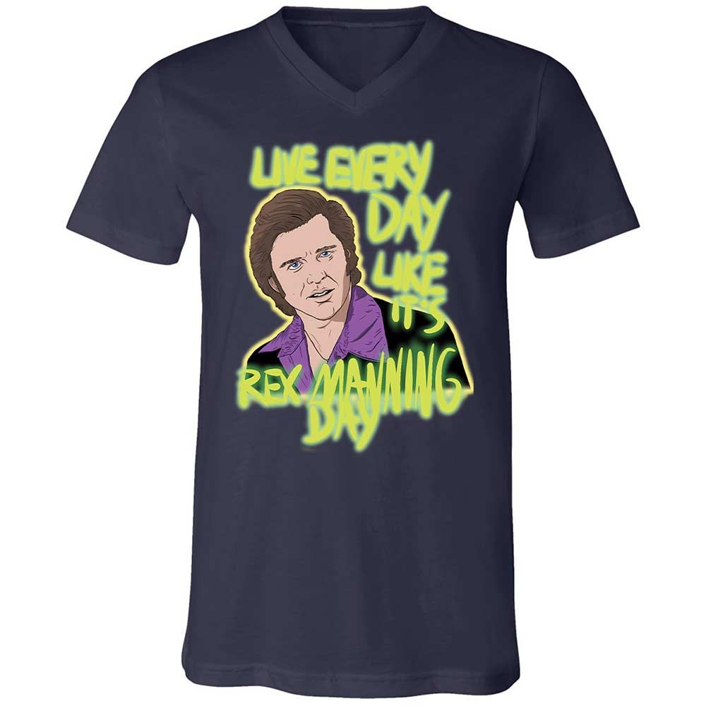 Unisex V-Neck T-Shirt - E2J26ZB4 - Navy - 12