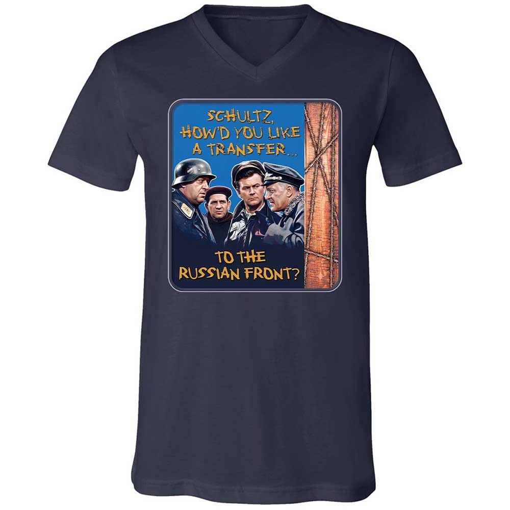 Unisex V-Neck T-Shirt - ZRPDKZGT - Navy - 12